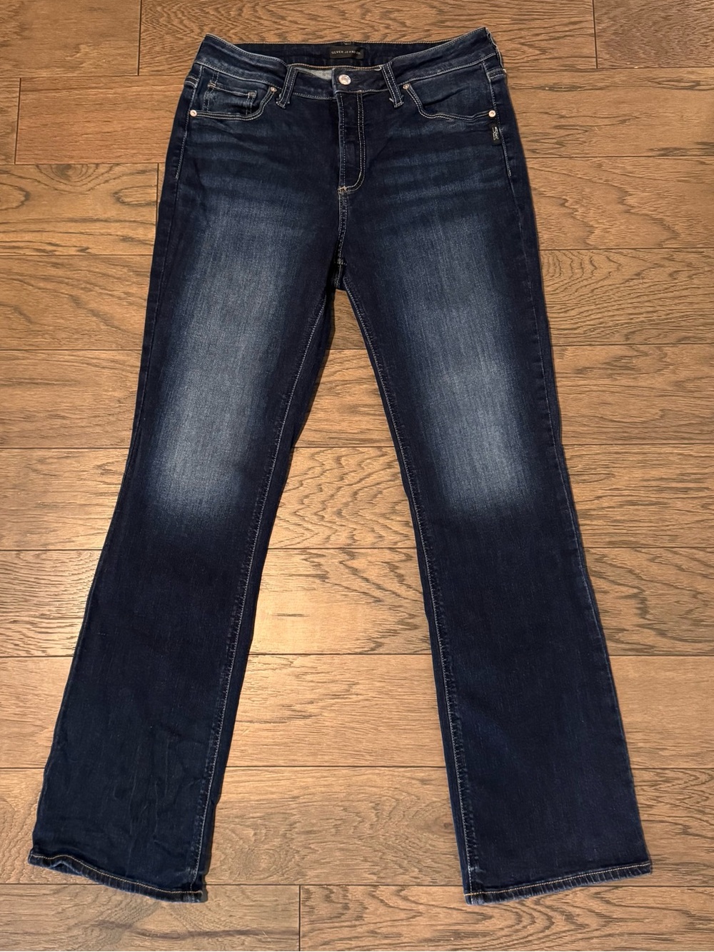 Silver Jeans Dark Blue Boot Cut Jeans